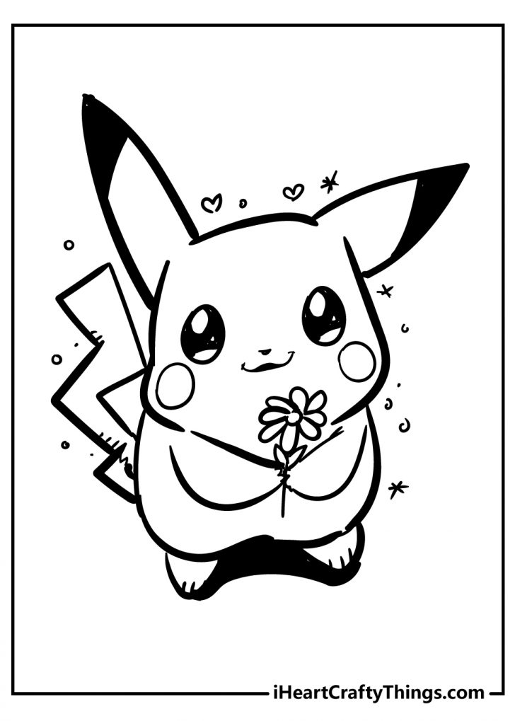 28 Fun Pikachu Coloring Pages Printable 26