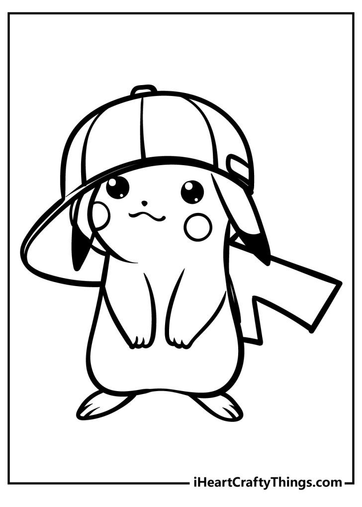 28 Fun Pikachu Coloring Pages Printable 28