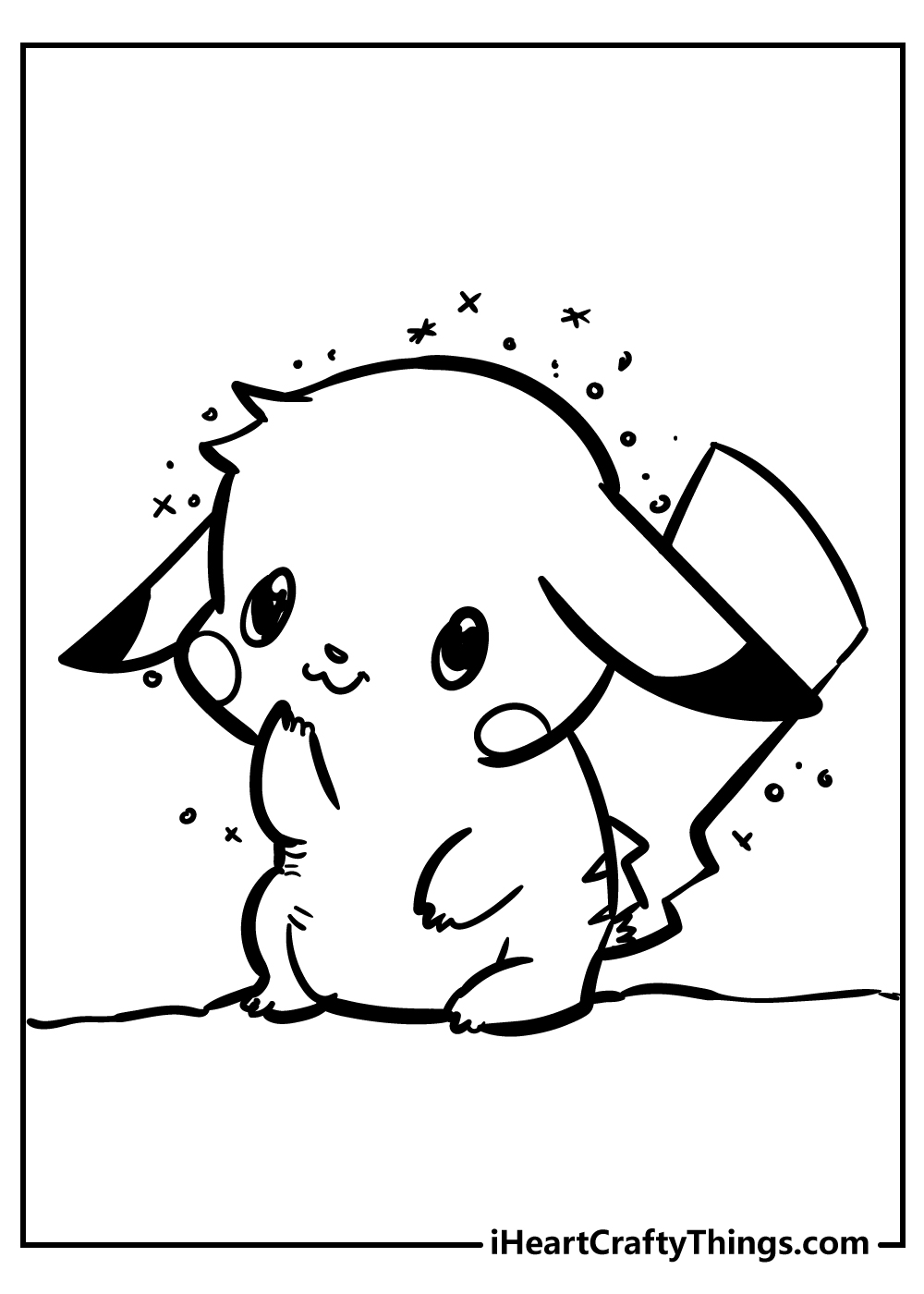 28 Fun Pikachu Coloring Pages Printable 3