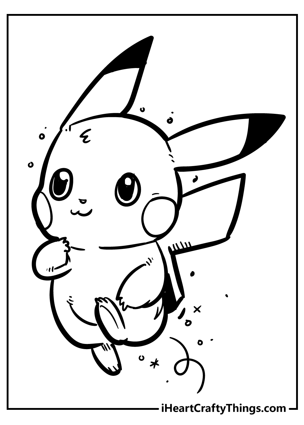 28 Fun Pikachu Coloring Pages Printable 30