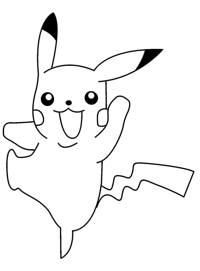 28 Fun Pikachu Coloring Pages Printable 5