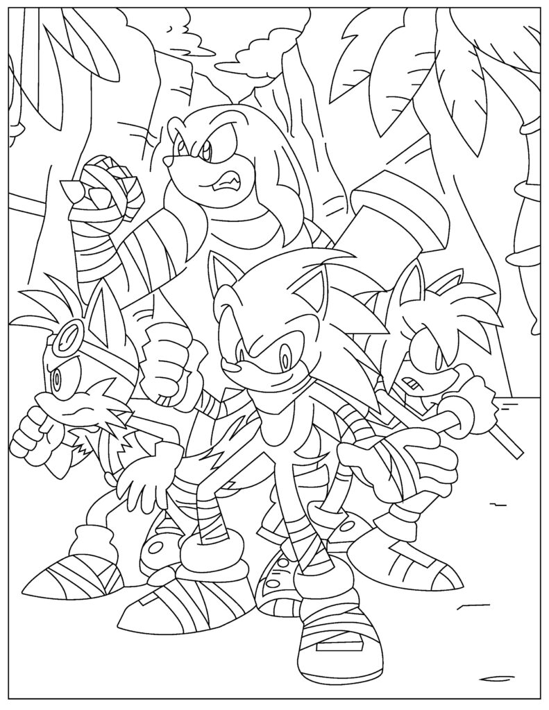 28 Sonic Coloring Pages Printable