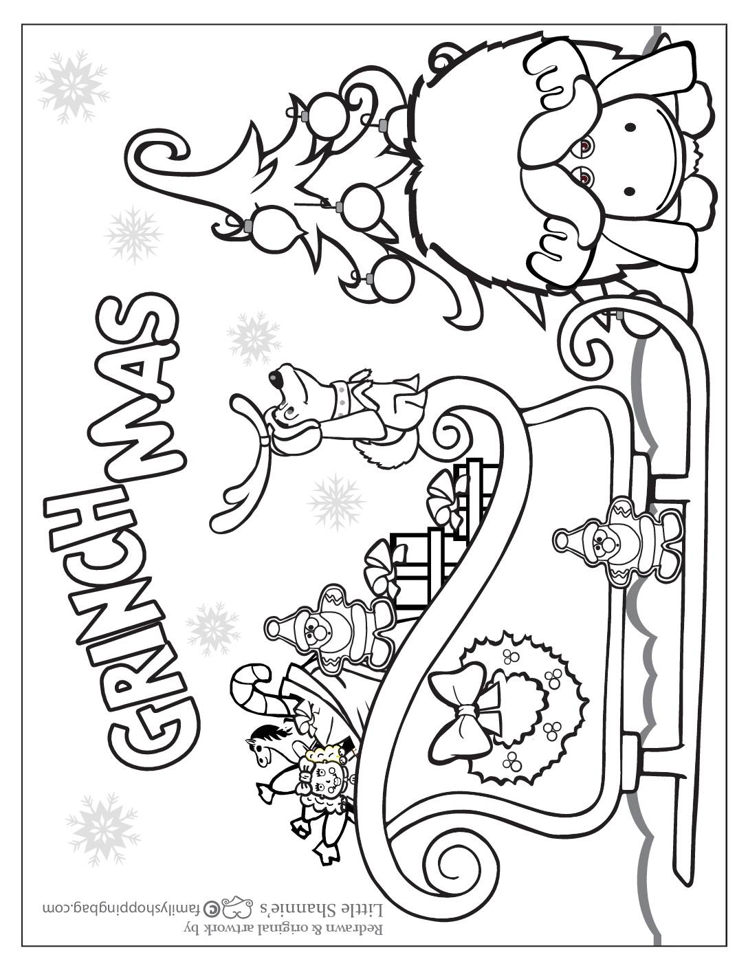 30 Grinch Coloring Pages Printable 14