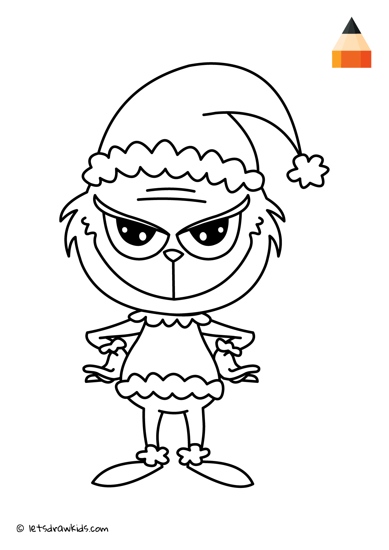 30 Grinch Coloring Pages Printable 19