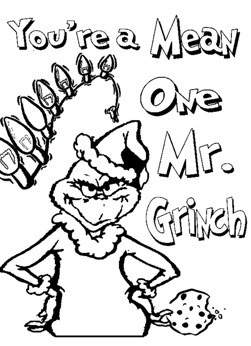 30 Grinch Coloring Pages Printable 22