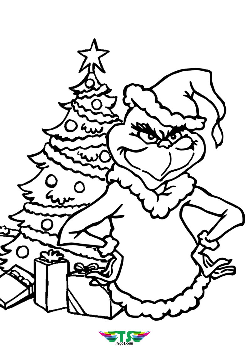 30 Grinch Coloring Pages Printable 26