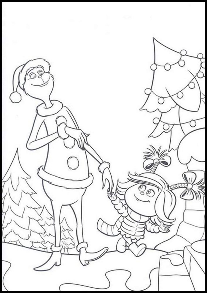 30 Grinch Coloring Pages Printable 27