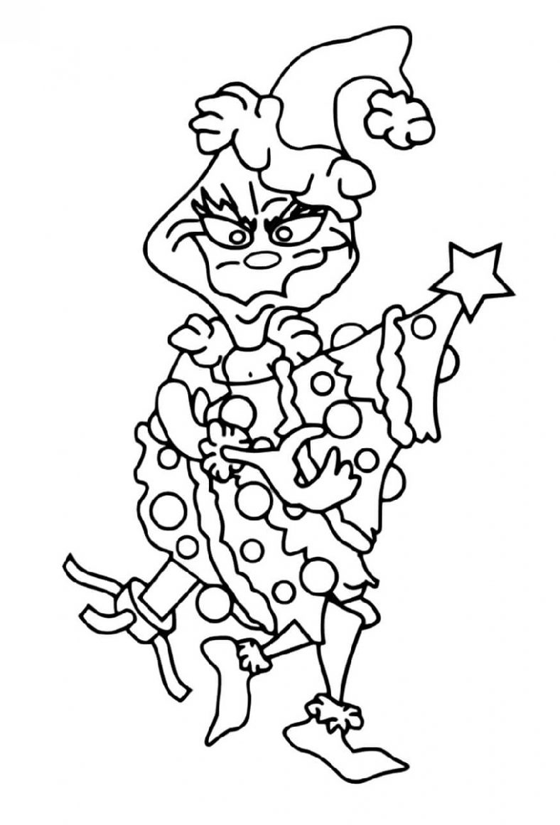 30 Grinch Coloring Pages Printable 29