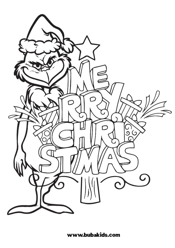 30 Grinch Coloring Pages Printable 34