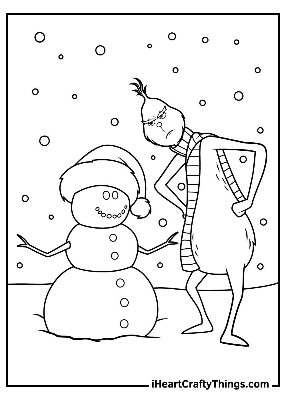 30 Grinch Coloring Pages Printable 5