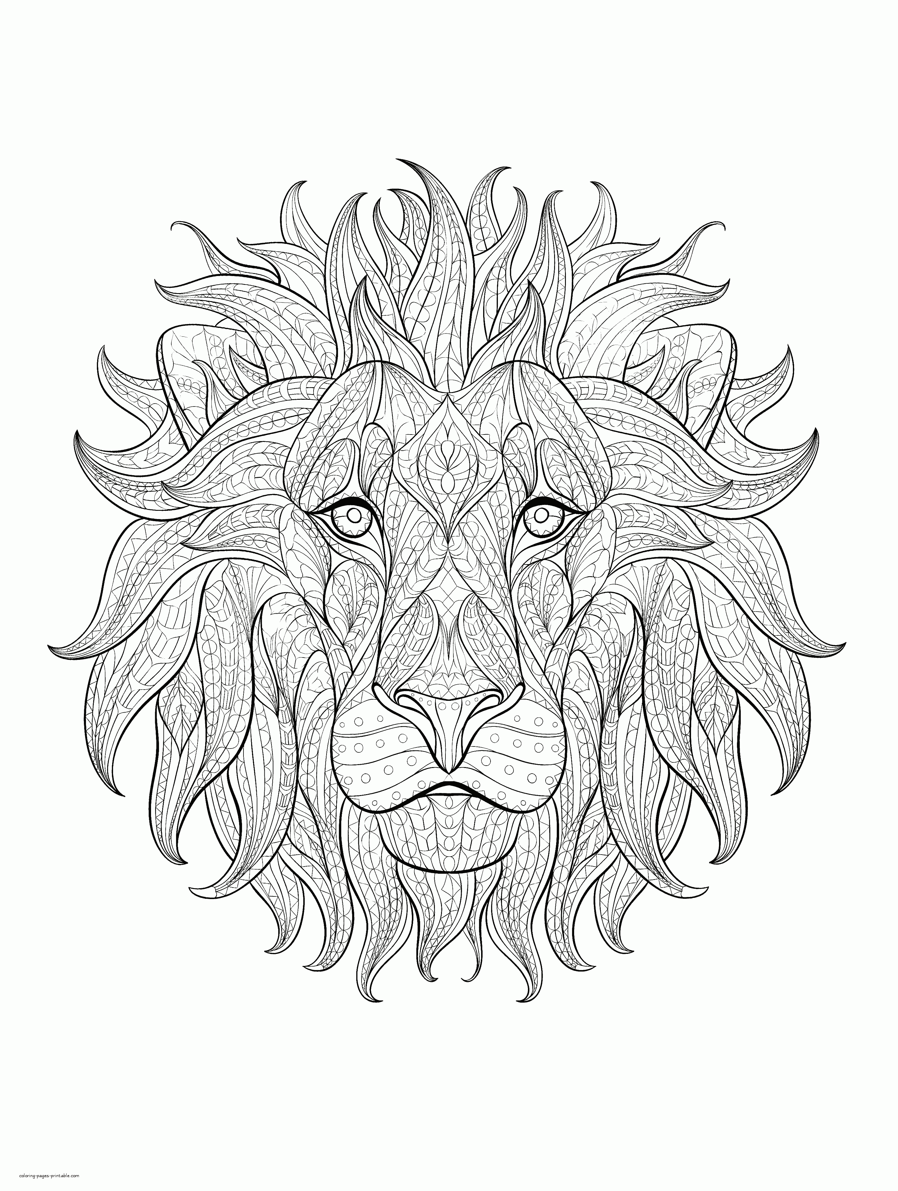 31 Majestic Lion Coloring Pages Printable 1