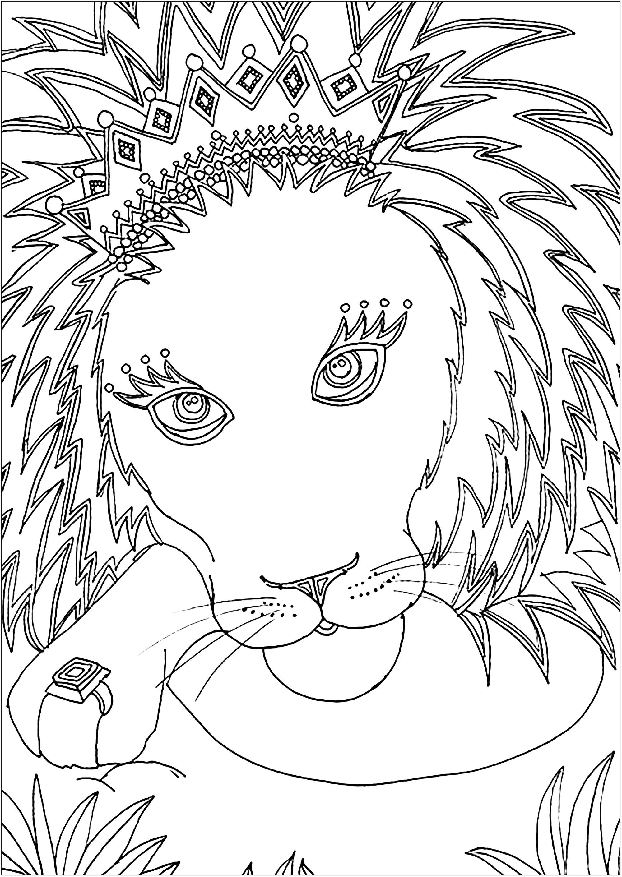 31 Majestic Lion Coloring Pages Printable 13