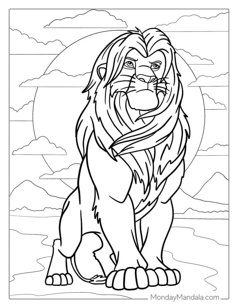 31 Majestic Lion Coloring Pages Printable 17