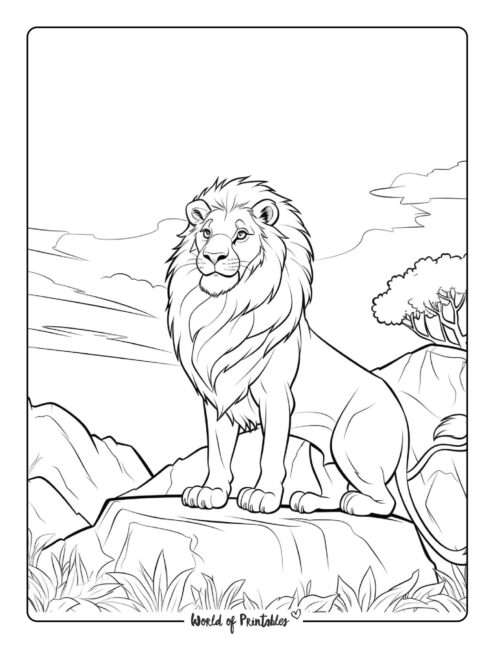 31 Majestic Lion Coloring Pages Printable 22