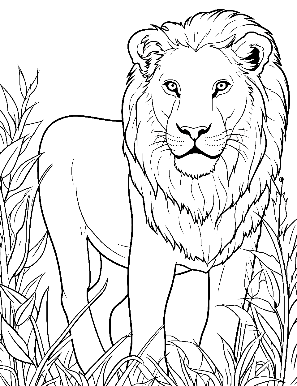 31 Majestic Lion Coloring Pages Printable 3