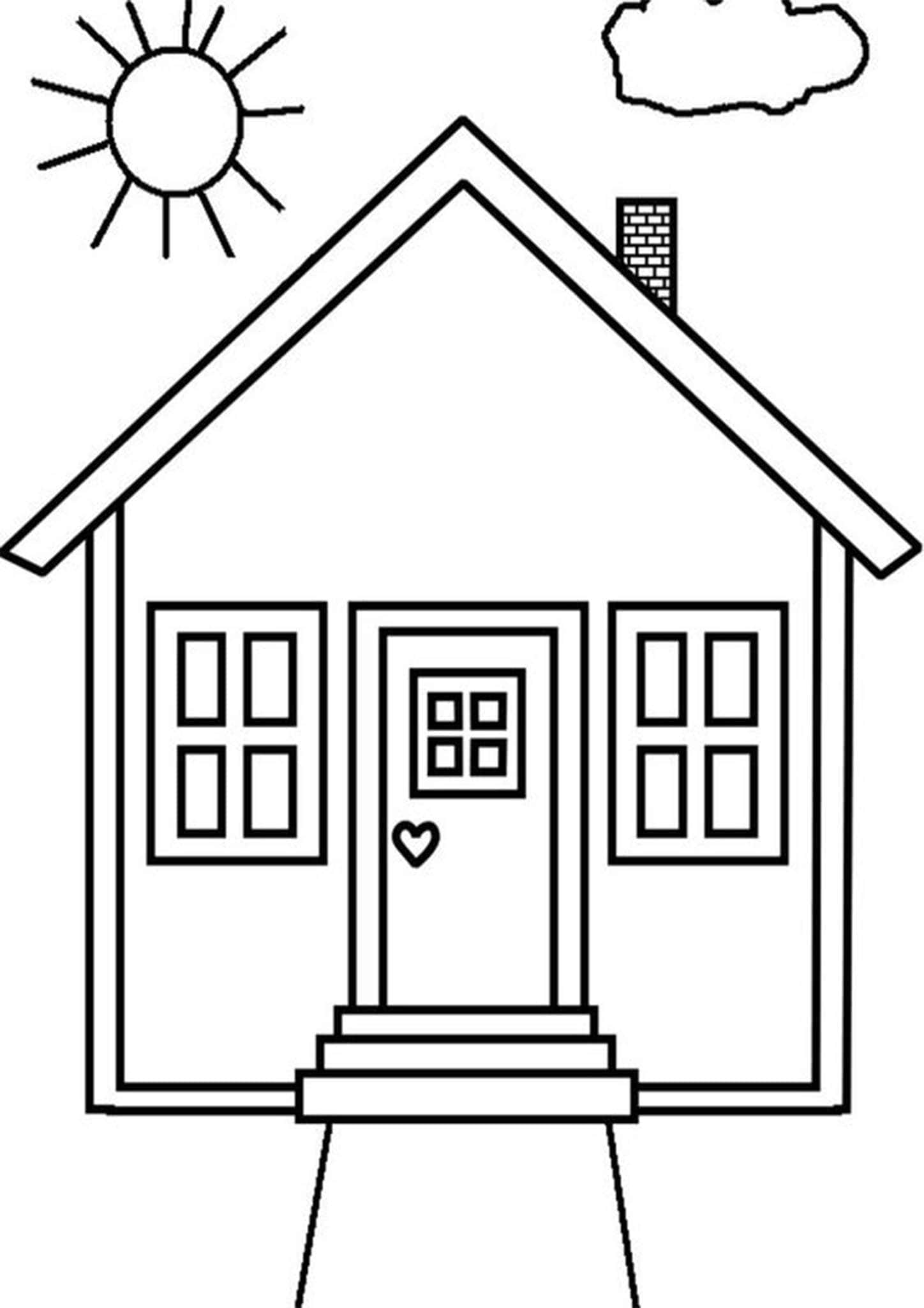 32 Creative House Coloring Pages Printable 11