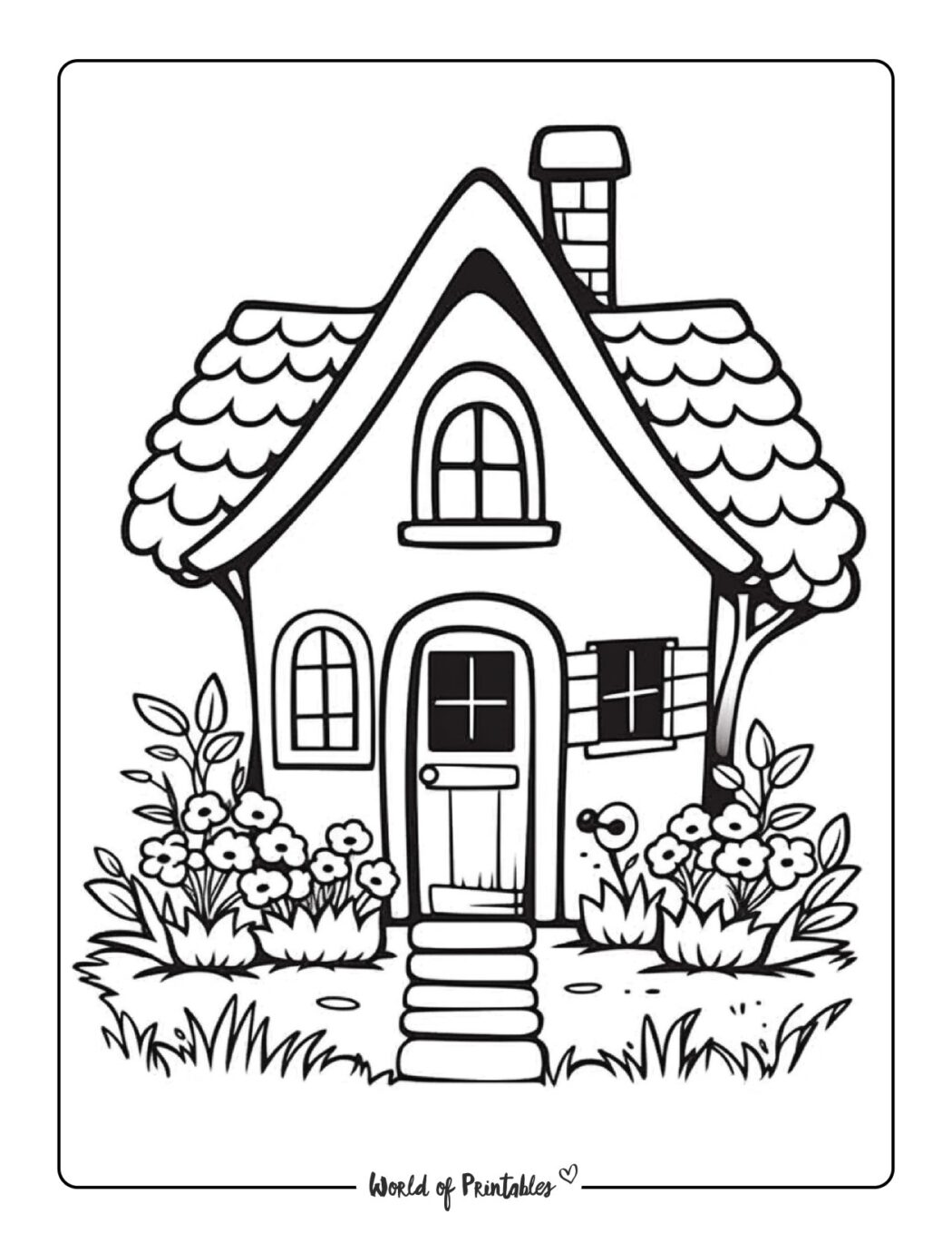 32 Creative House Coloring Pages Printable 2