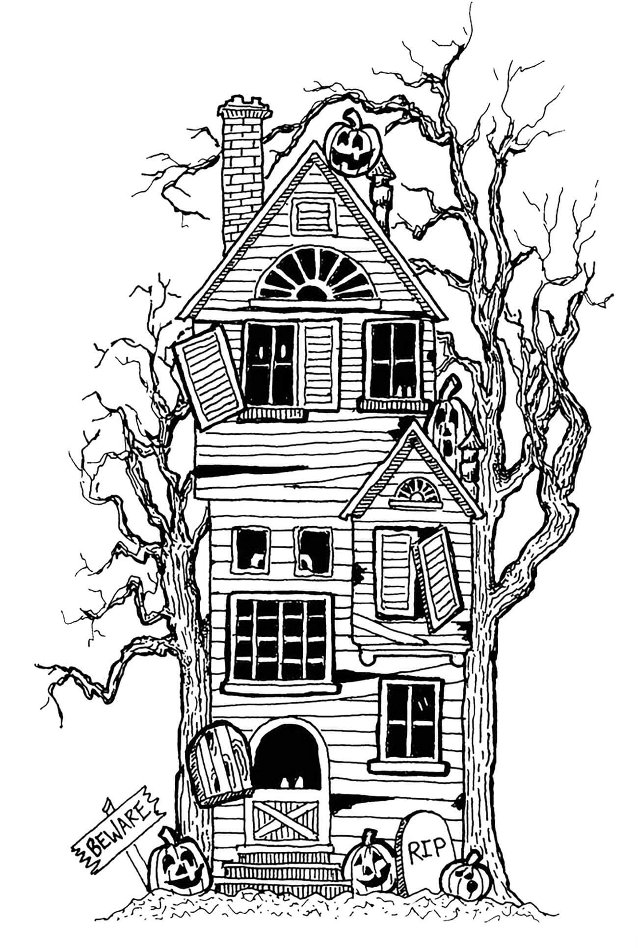 32 Creative House Coloring Pages Printable 21