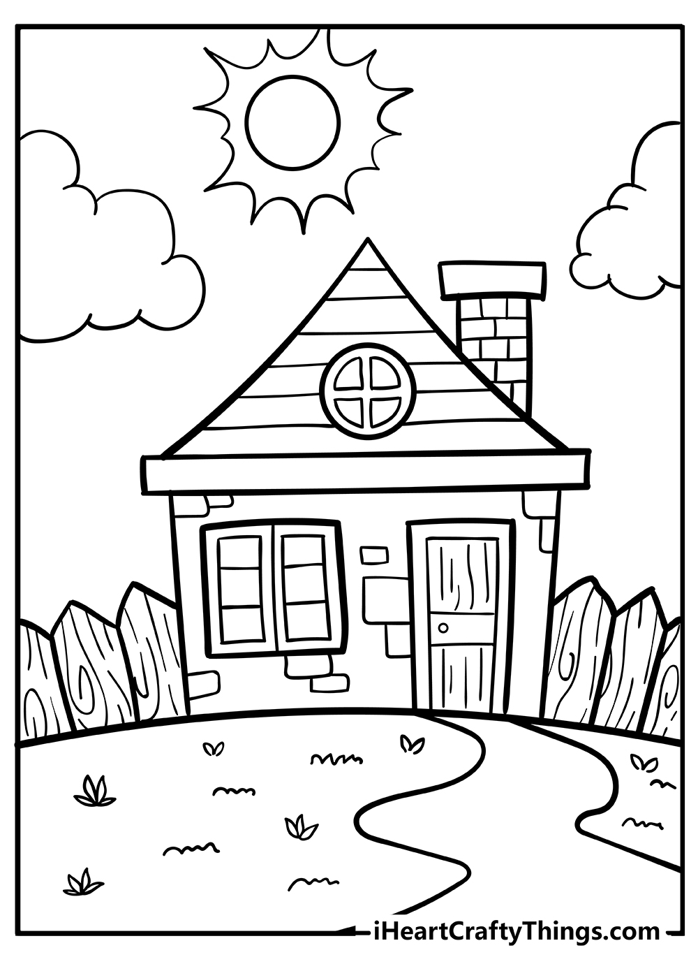 32 Creative House Coloring Pages Printable 24