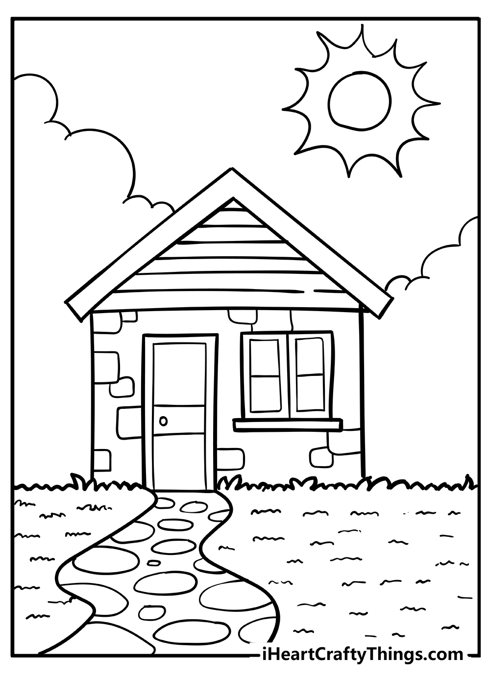 32 Creative House Coloring Pages Printable 25