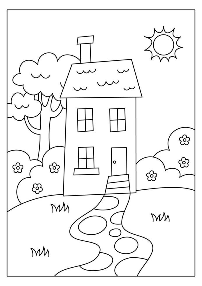 32 Creative House Coloring Pages Printable 26