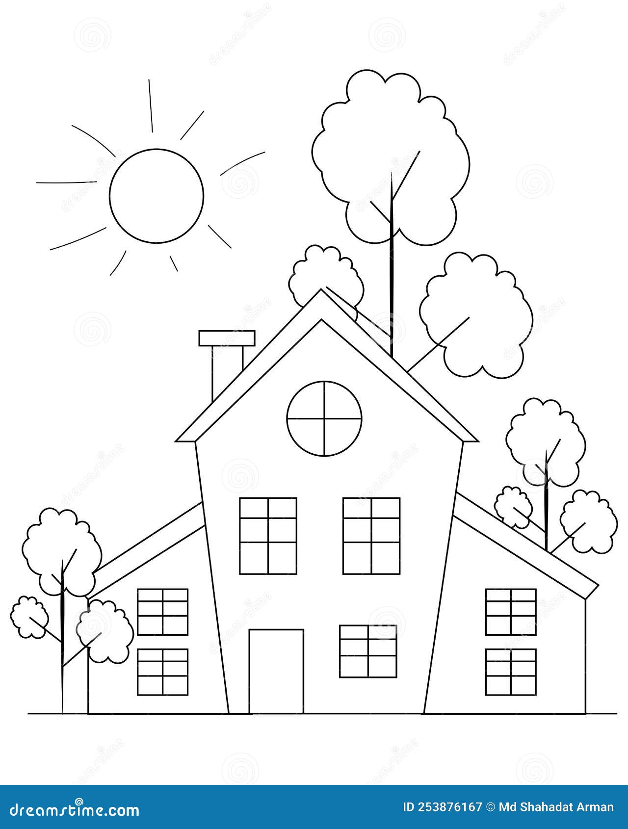 32 Creative House Coloring Pages Printable 27