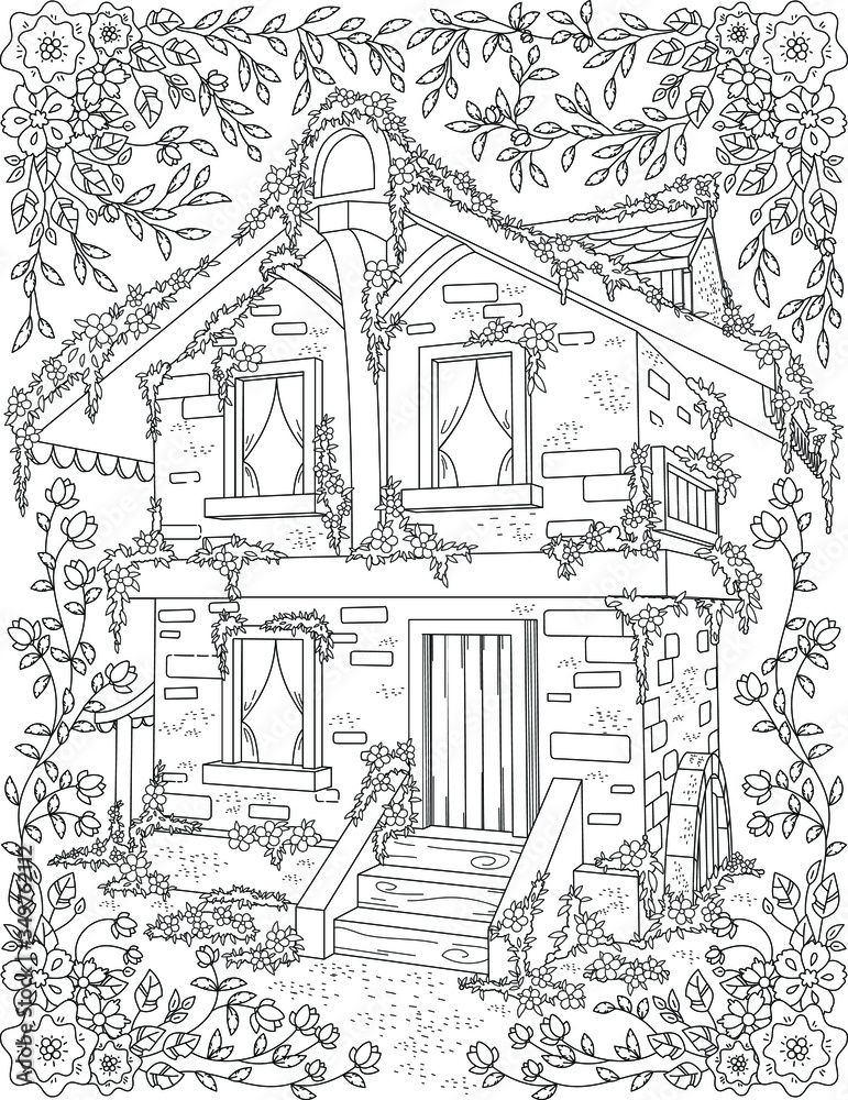 32 Creative House Coloring Pages Printable 31