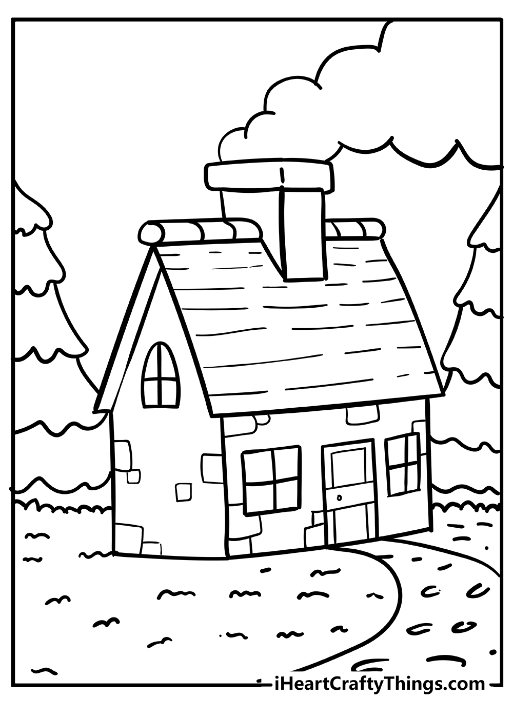 32 Creative House Coloring Pages Printable 5