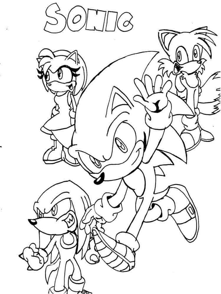 32 Sonic Coloring Pages Movie Printable