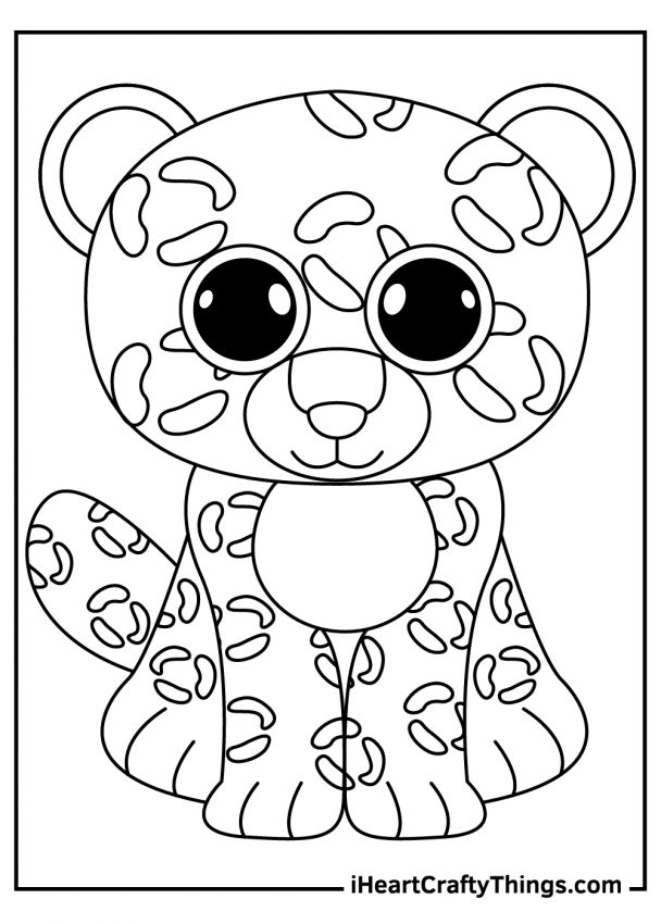 34 Cute Beanie Boos Coloring Pages Printable 1