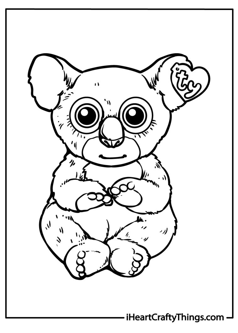 34 Cute Beanie Boos Coloring Pages Printable 10