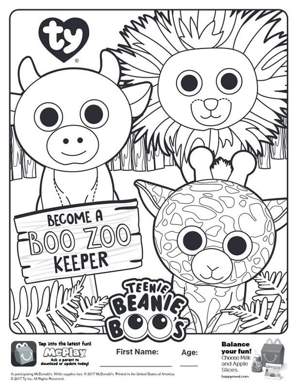 34 Cute Beanie Boos Coloring Pages Printable 12