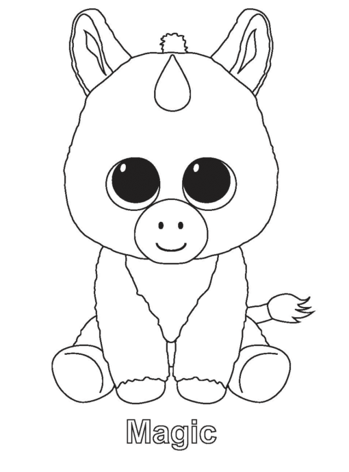 34 Cute Beanie Boos Coloring Pages Printable 13