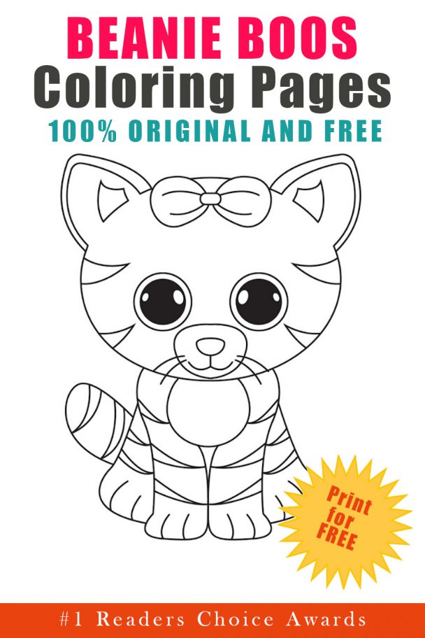 34 Cute Beanie Boos Coloring Pages Printable 2