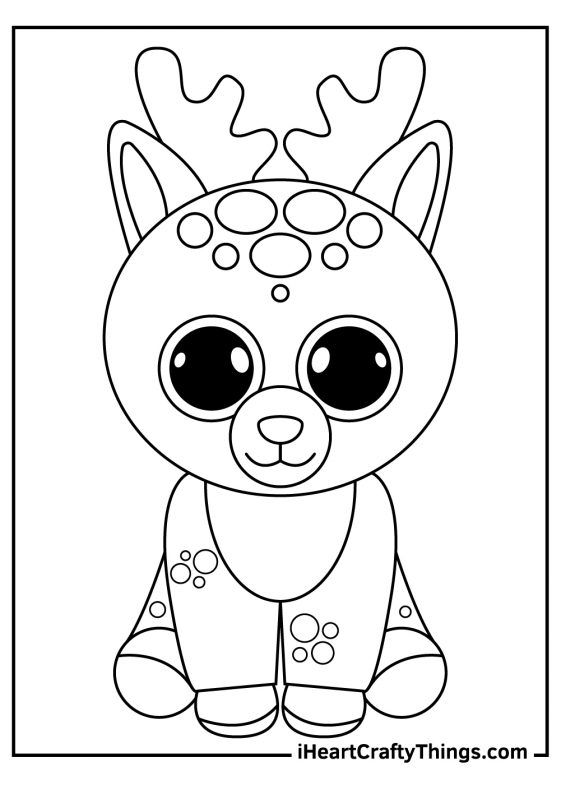 34 Cute Beanie Boos Coloring Pages Printable 24