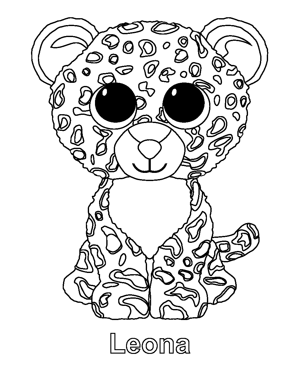 34 Cute Beanie Boos Coloring Pages Printable 3