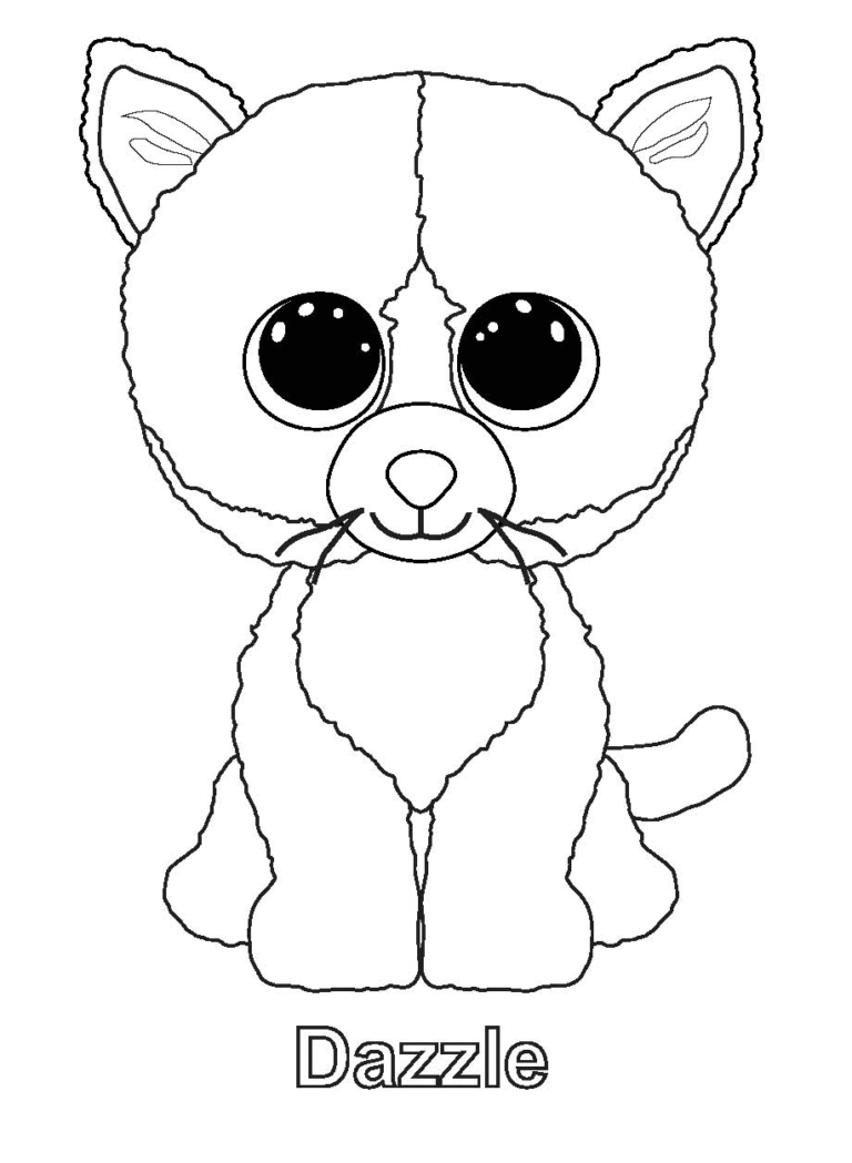 34 Cute Beanie Boos Coloring Pages Printable 31