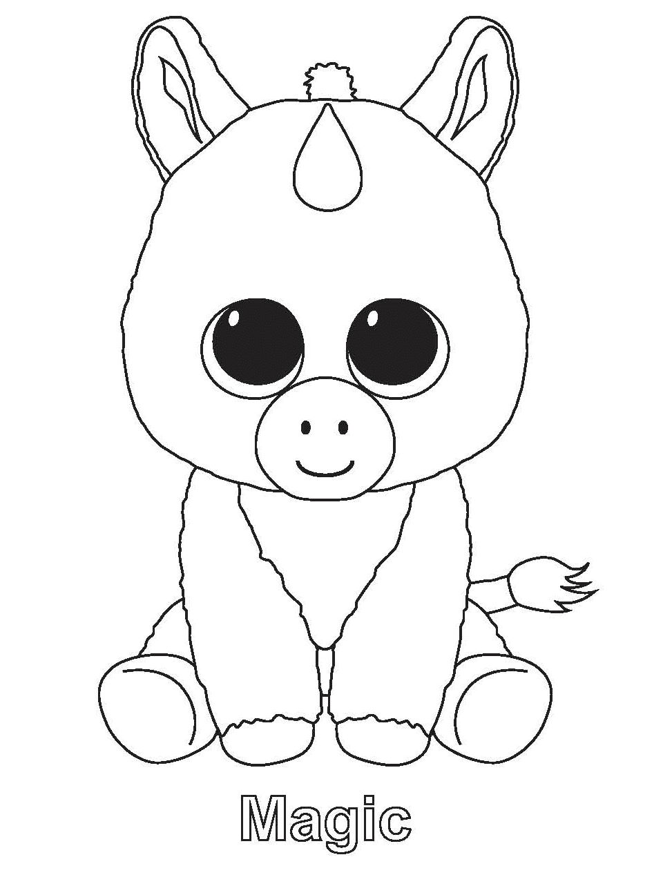 34 Cute Beanie Boos Coloring Pages Printable 4