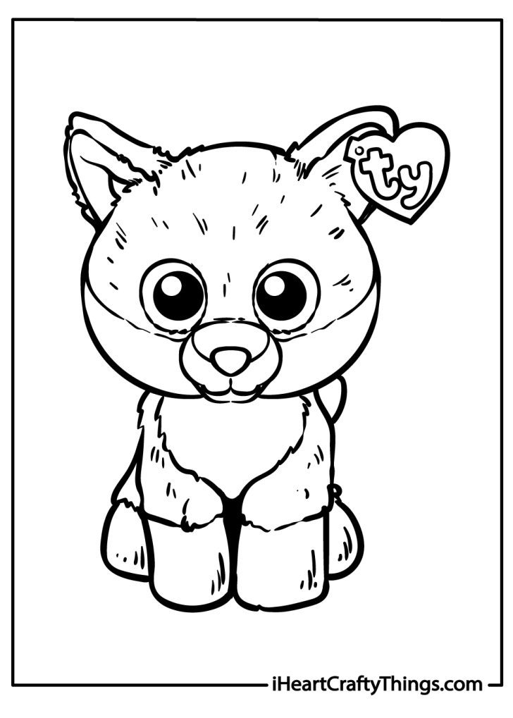 34 Cute Beanie Boos Coloring Pages Printable 6