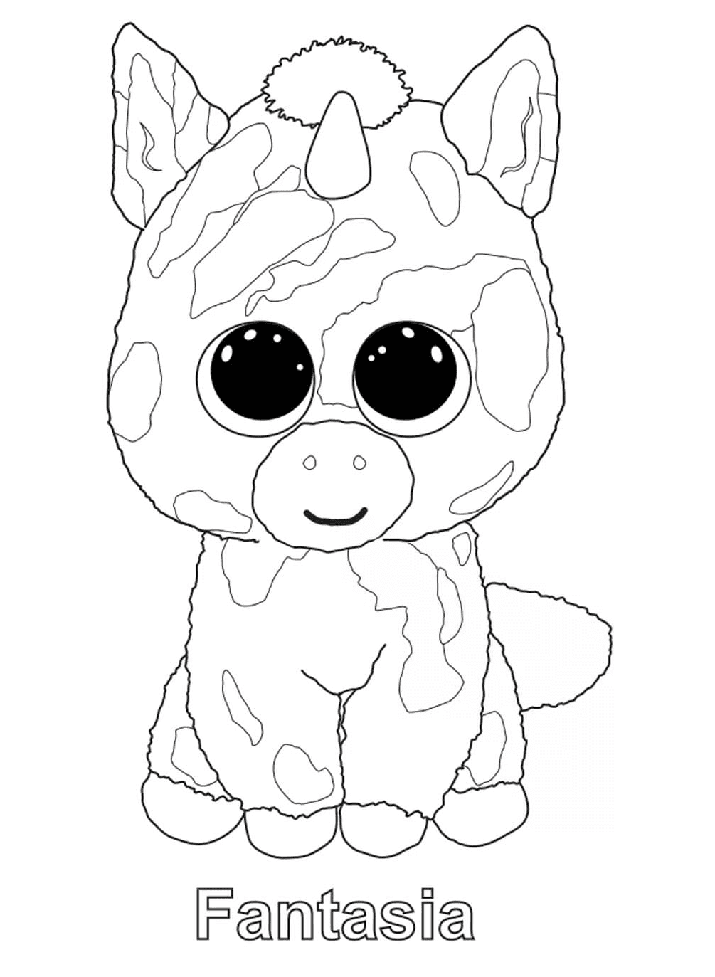 34 Cute Beanie Boos Coloring Pages Printable 7