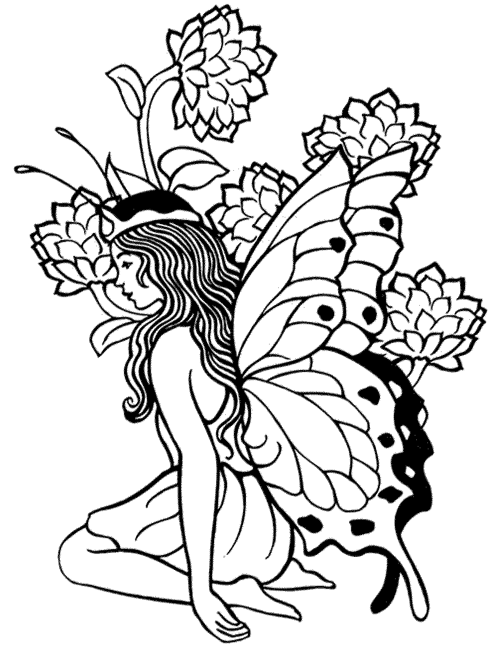 34 Enchanting Fairy Coloring Pages Printable 10