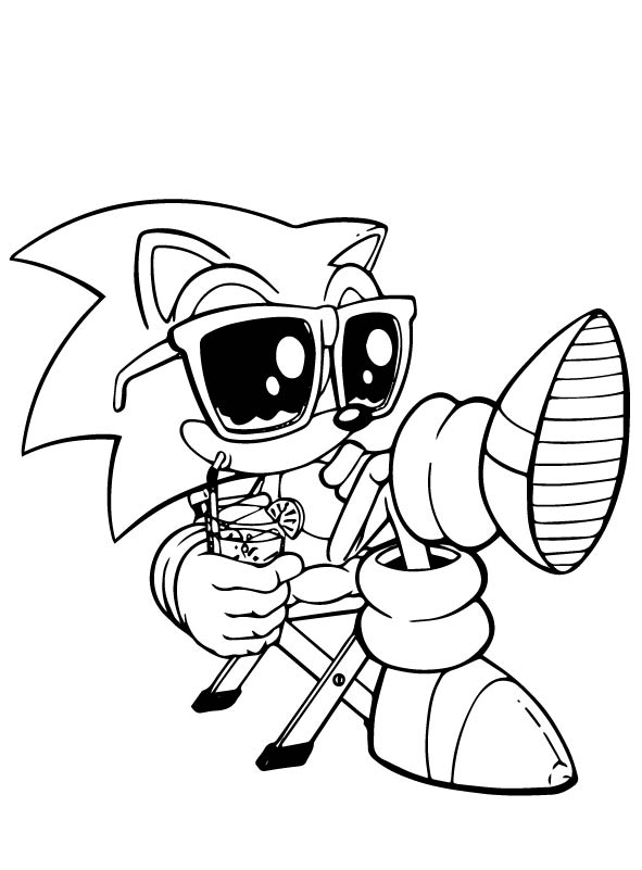 34 Infinite Sonic Coloring Pages Printable