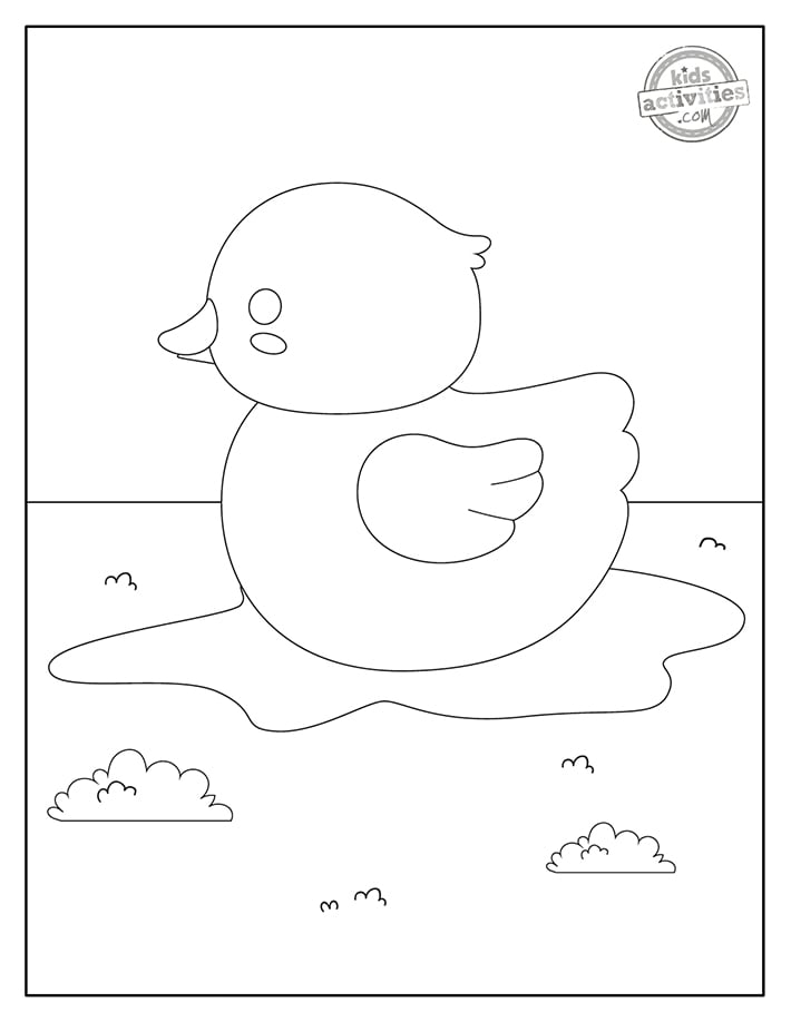 35 Adorable Duck Coloring Pages Printable 15