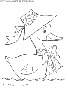 35 Adorable Duck Coloring Pages Printable 22