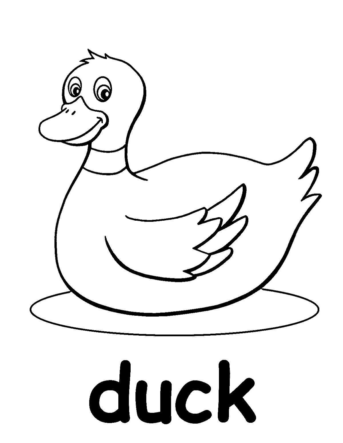 35 Adorable Duck Coloring Pages Printable 3