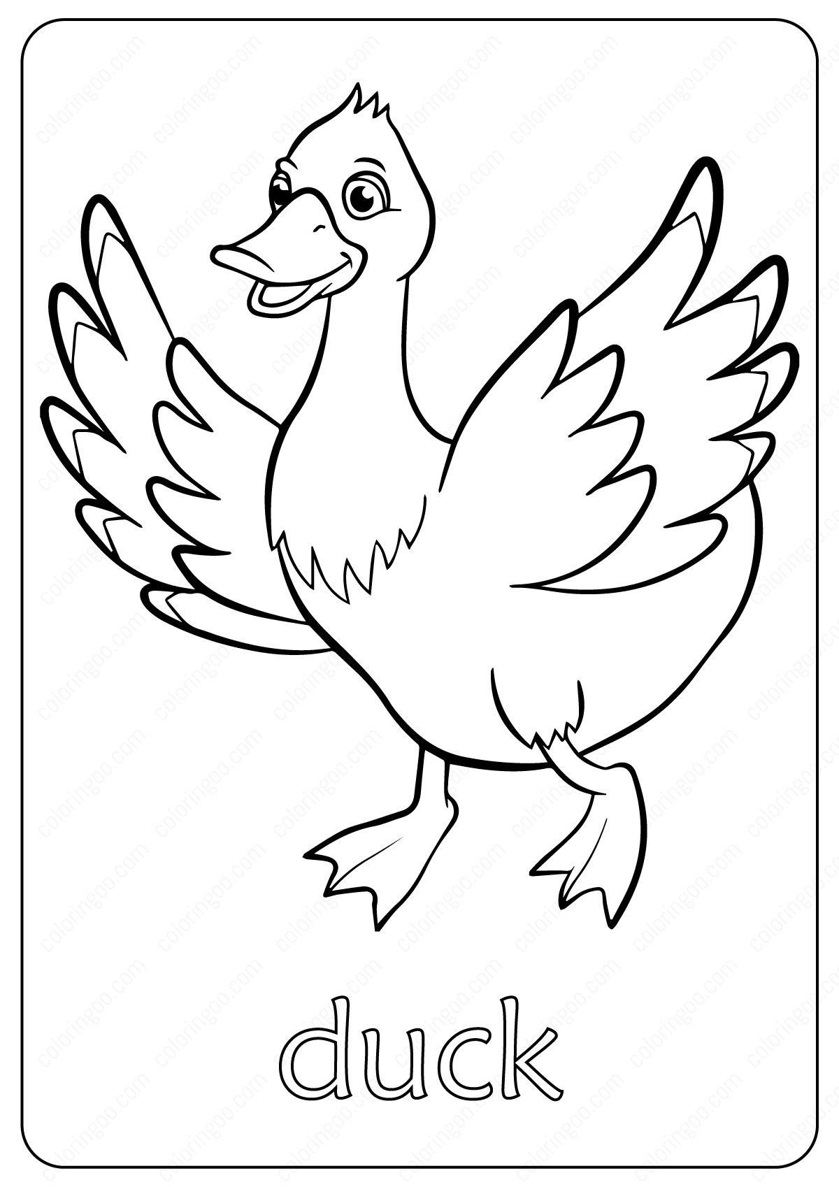 35 Adorable Duck Coloring Pages Printable 31
