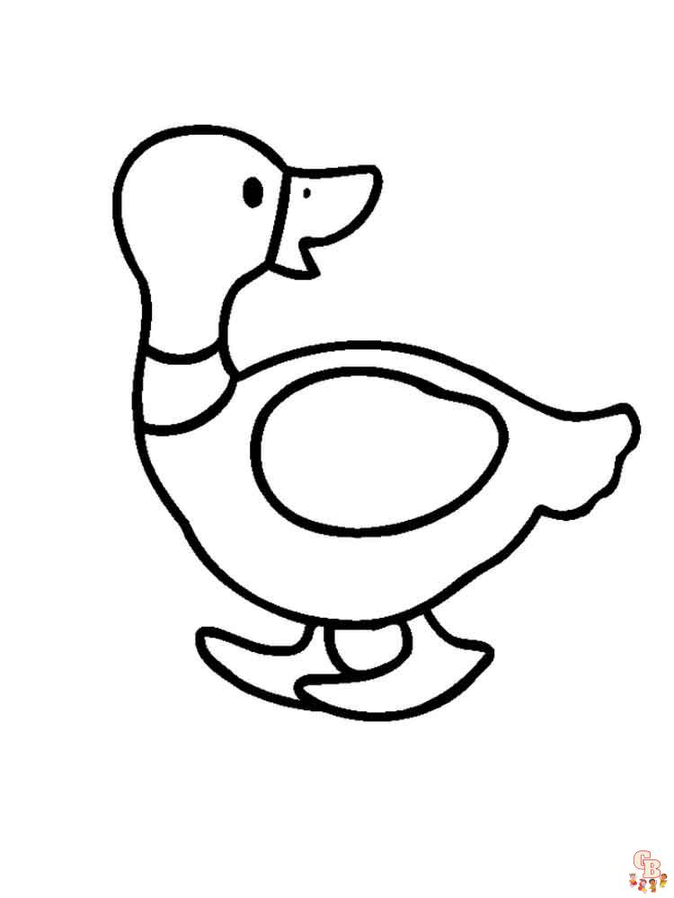 35 Adorable Duck Coloring Pages Printable 9