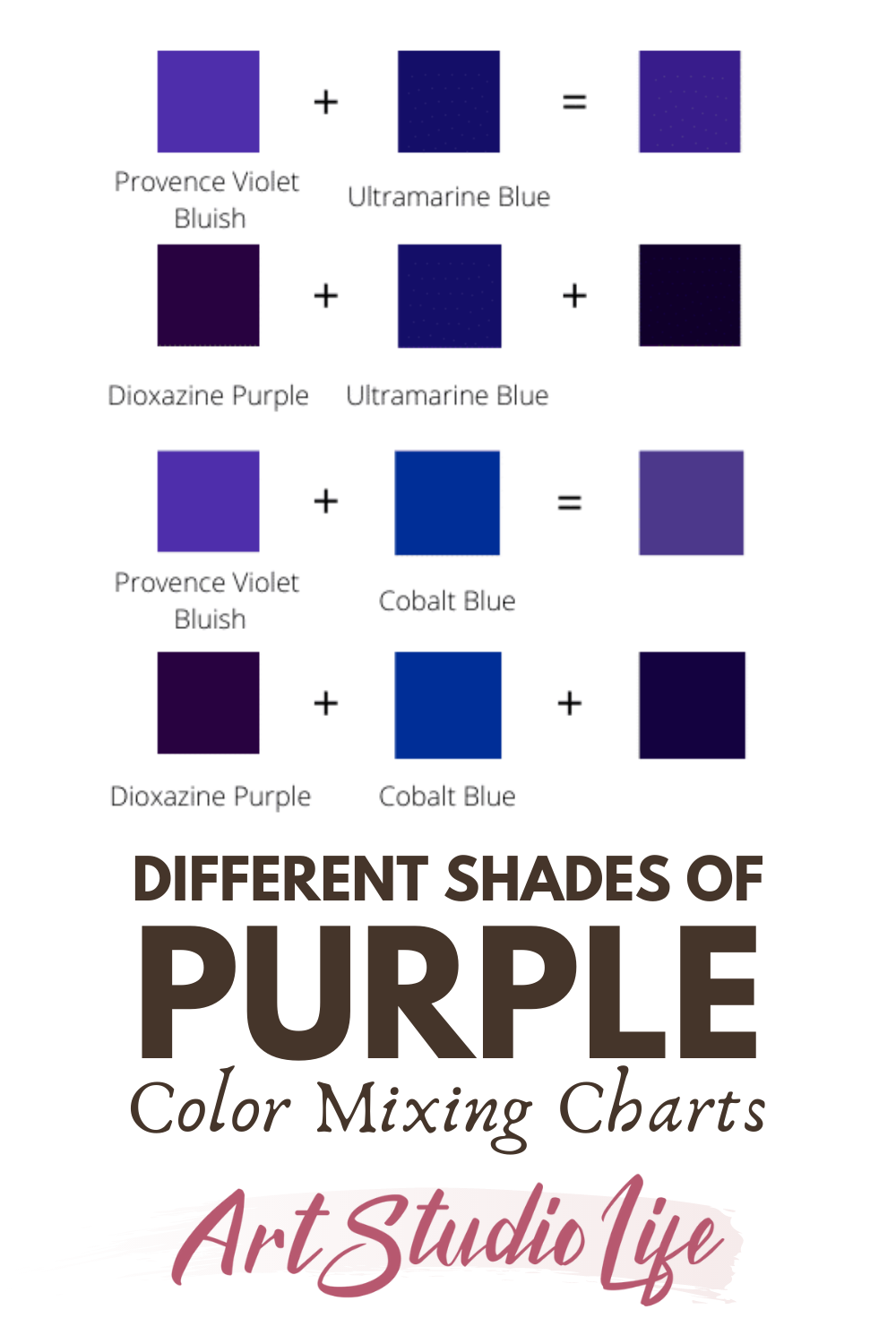 35 Curious Red and Purple Mixed Color Guide Printable 3