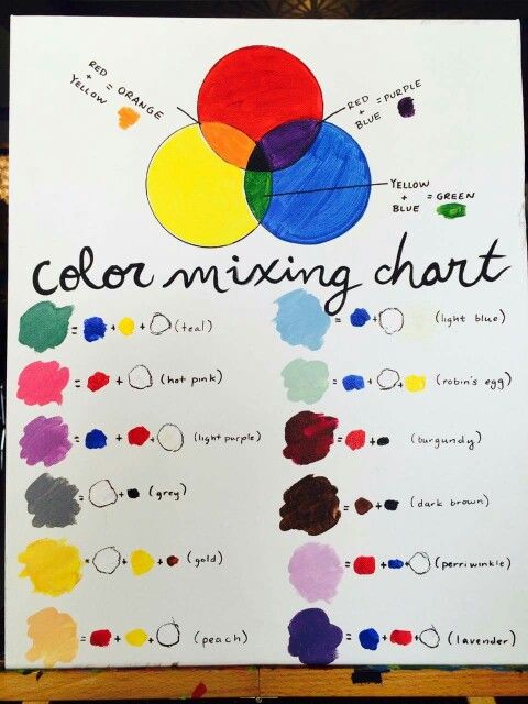 35 Curious Red and Purple Mixed Color Guide Printable 35