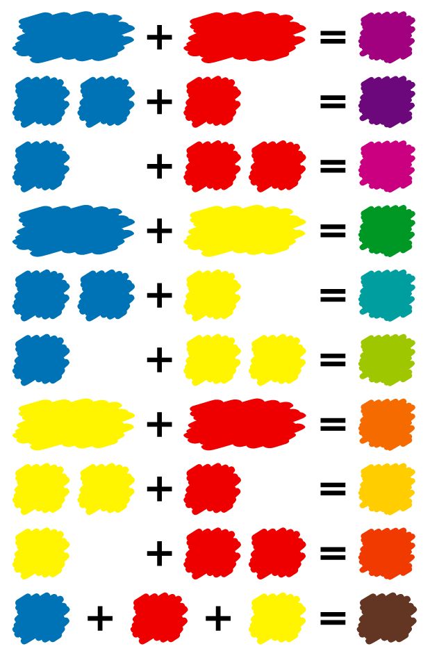 35 Curious Red and Purple Mixed Color Guide Printable 7